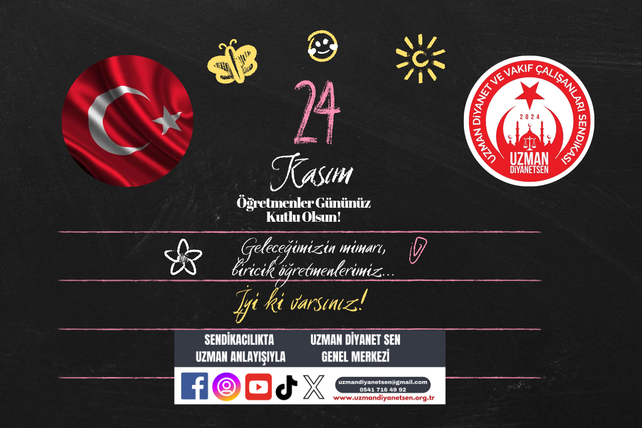 24 Kasım Öğretmenler Günü Kutlama Mesajı