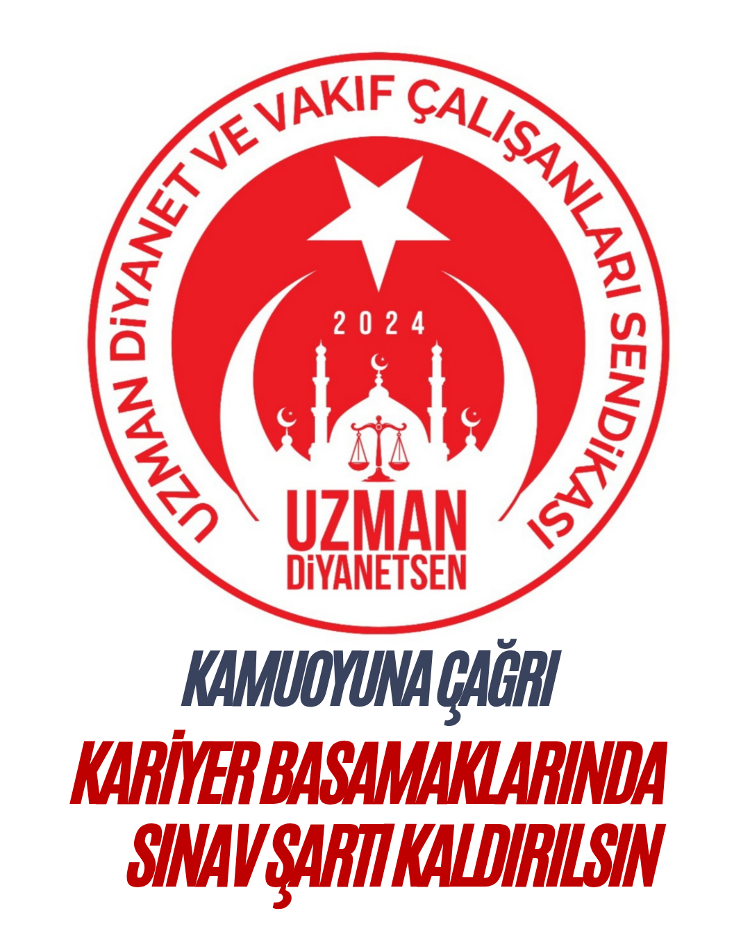 Kariyer Basamaklarında Adalet ve Eşitlik Talebimizdir
